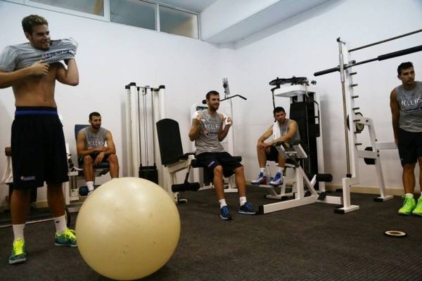 Εθνική Ανδρών: Τα βάρη των διεθνών (video+photos)