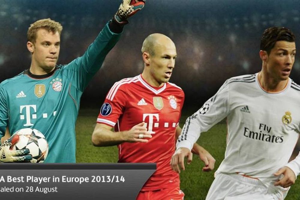 UEFA: Οι τρεις για τον καλύτερο Ευρωπαίο (video)