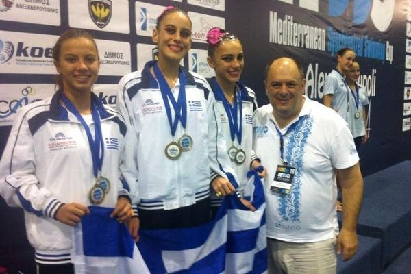 Μεσογειακό Συγχρονισμένης: Διπλό μετάλλιο στο ντουέτο