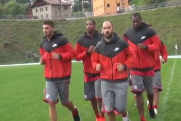 Ολυμπιακός: Και τρέξιμο και βάρη (video)