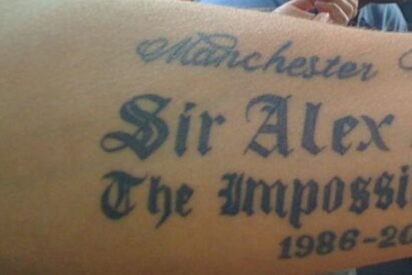 Μάντσεστερ Γιουνάιτεντ: Το... λάθος τατουάζ του Φέργκιουσον (photo)