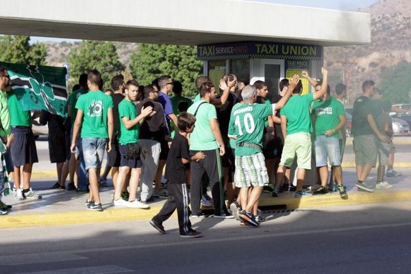 Παναθηναϊκός: Υποδοχή στα Χανιά (photos)
