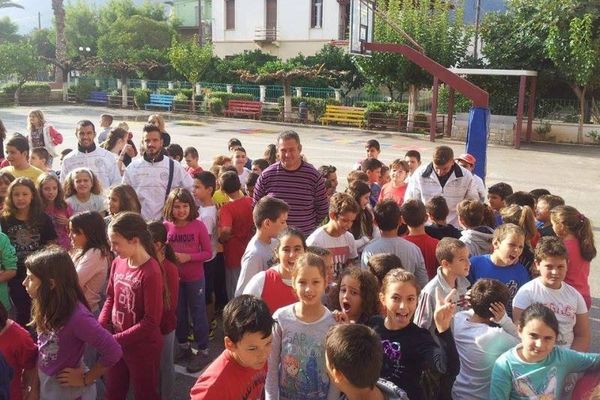 Παναιγιάλειος: Στα σχολεία οι παίκτες (photos)