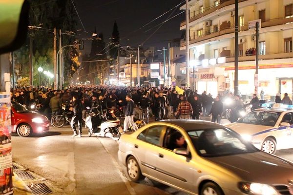 ΑΕΚ: Φωτογραφίες από την πορεία (photos)