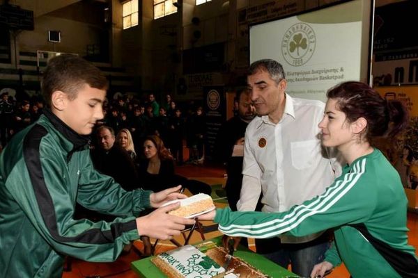Παναθηναϊκός: Η κοπή πίτας της ακαδημίας μπάσκετ (photos)