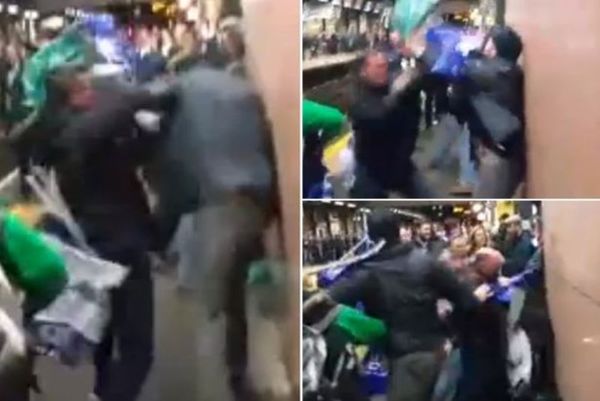  Πολύ ξύλο  στο μετρό ανάμεσα σε οπαδούς Τσέλσι και Τότεναμ (video)