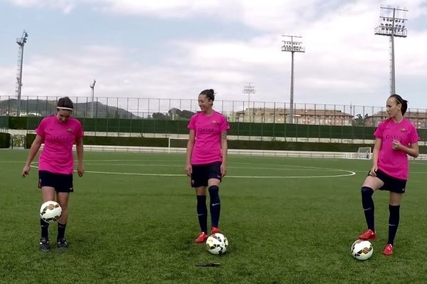 Οι γυναίκες της Barcelona σε… freestyle επίδειξη