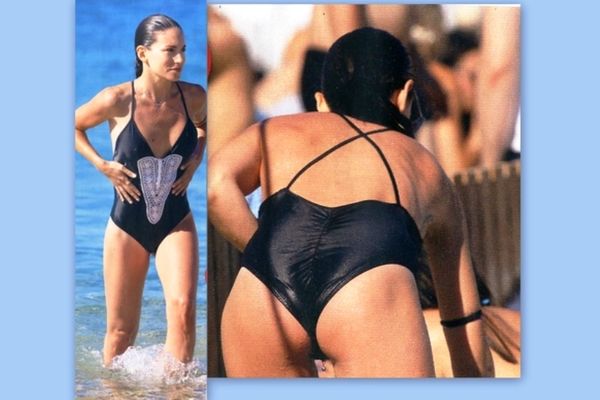Έβαλε το ολόσωμο μαγιό της και τρέλανε κόσμο στη Μύκονο (photos)