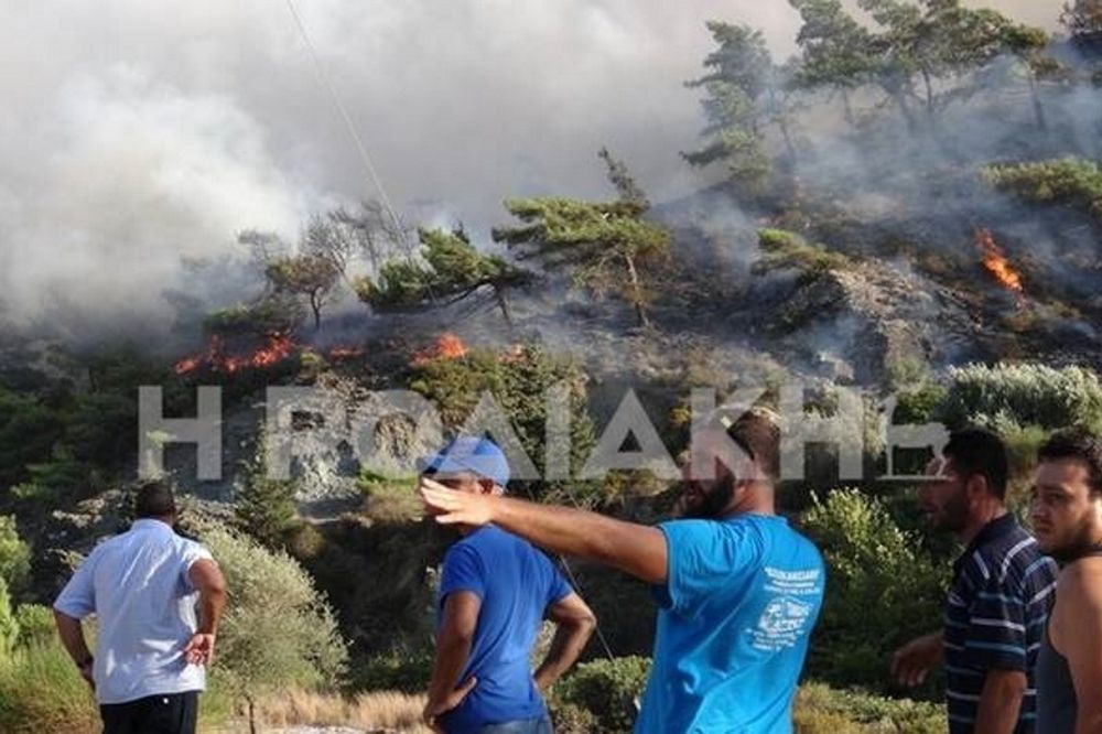 Μεγάλη πυρκαγιά στη Ρόδο (video)