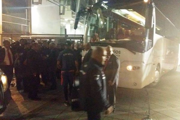 Ολυμπιακός: Η αναχώρηση από Τούμπα (photos+video)