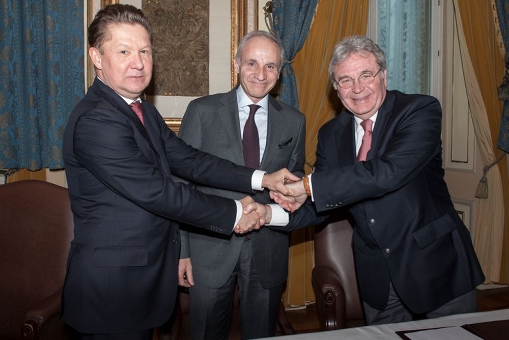 Η Gazprom, η ΔΕΠΑ και η Edison υπογράφουν Μνημόνιο Συναντίληψης