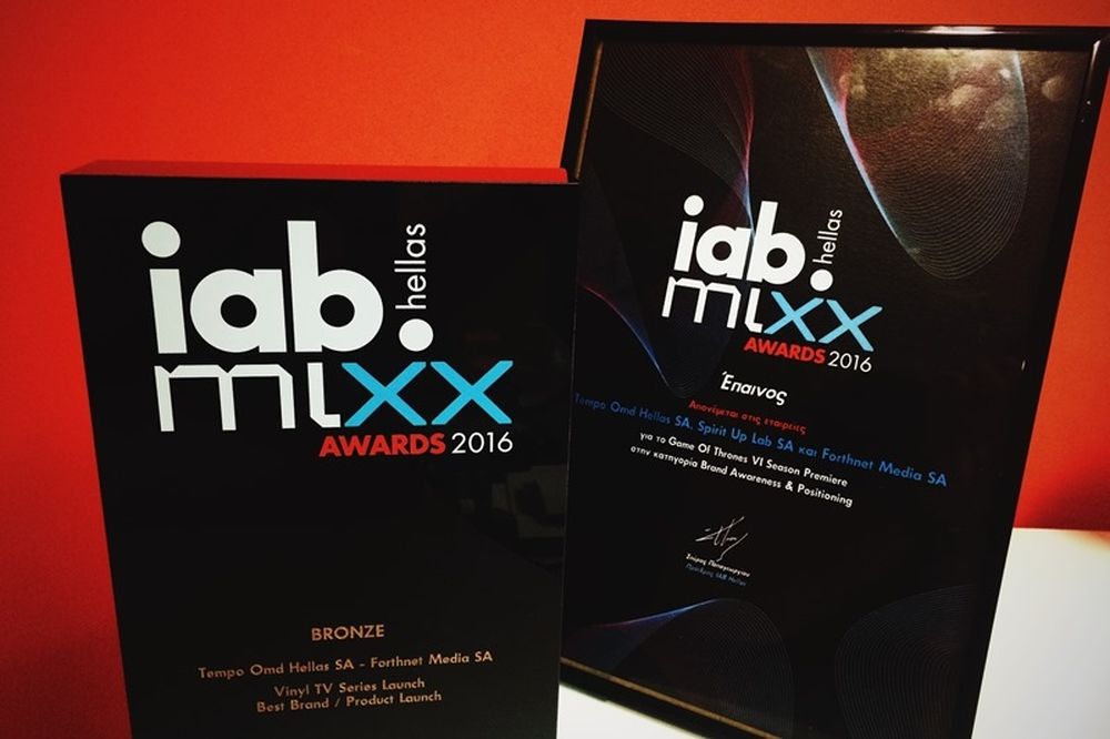 Διπλή διάκριση για τις digital καμπάνιες των καναλιών Novacinema στα IAB MiXX Awards 2016!