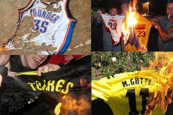 Οι φανέλες που έγιναν... στάχτη! (photos, videos)