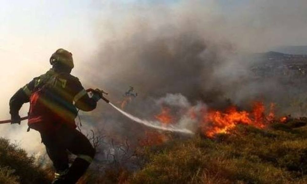 Φωτιά στην Άνω Ποταμιά Ακράτας