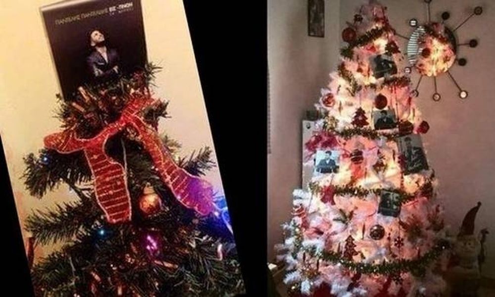 Συγκινητικό: Στολίζουν δέντρα με τις εικόνες του Παντελίδη