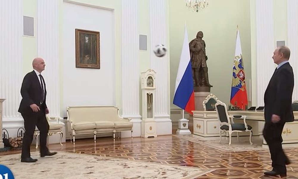 Παγκόσμιο Κύπελλο: Έπος! Πούτιν και Ινφαντίνο κάνουν «γκελάκια» στο Κρεμλίνο! (video)