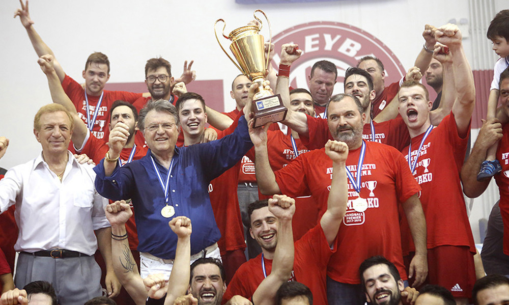 Ιστορικό Πρωτάθλημα Ελλάδος για τον ΟΛΥΜΠΙΑΚΟ-ΟΜΙΛΟ ΞΥΝΗ στο Handball με μεγάλο χορηγό το ΙΕΚ ΑΛΦΑ