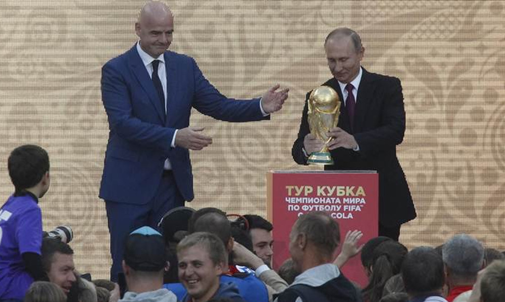 Παγκόσμιο Κύπελλο Ποδοσφαίρου 2018: Η Ρωσία… μεταμορφώθηκε σύμφωνα με Πούτιν και Ινφαντίνο 