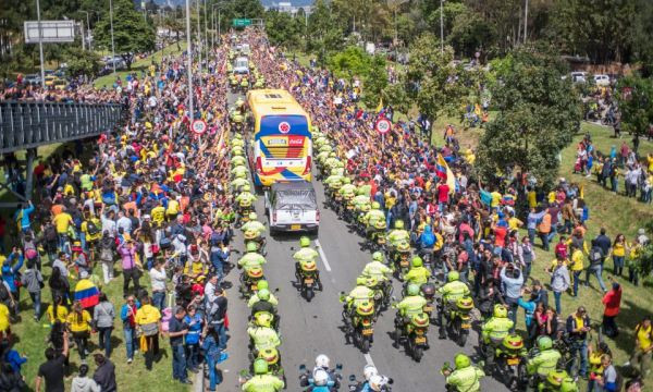 Παγκόσμιο Κύπελλο Ποδοσφαίρου 2018: Υποδοχή ηρώων για τους παίκτες της εθνικής Κολομβίας (photos)