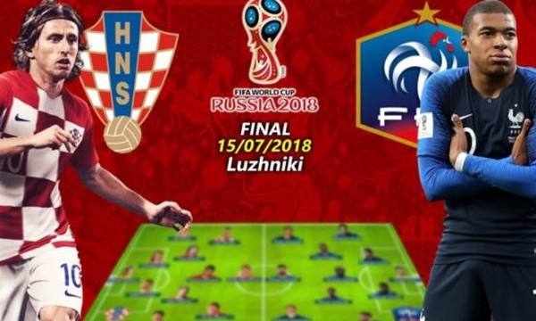 Παγκόσμιο Κύπελλο Ποδοσφαίρου 2018: Τι ποντάρουμε στο Γαλλία - Κροατία