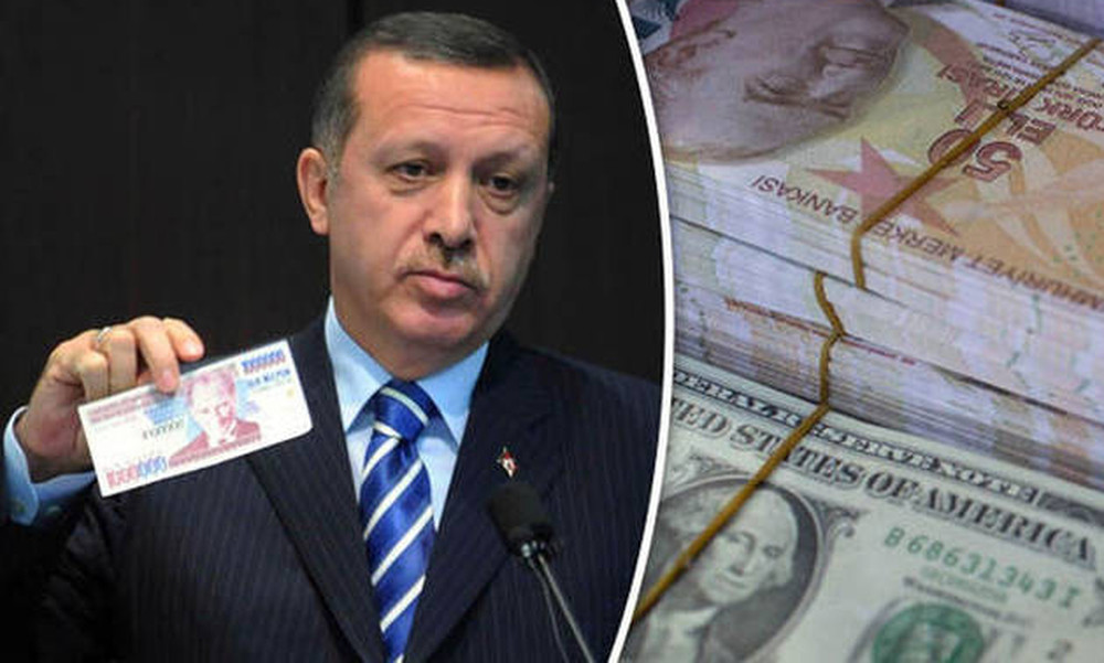 Οι Τούρκοι παίζουν με τη φωτιά... κυριολεκτικά: Καίνε και κομματιάζουν δολάρια για χάρη του Ερντογάν