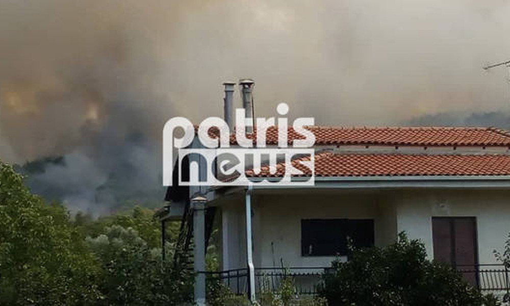 Φωτιά: Μεγάλη πυρκαγιά  στην Αμαλιάδα - Εκκενώνεται χωριό