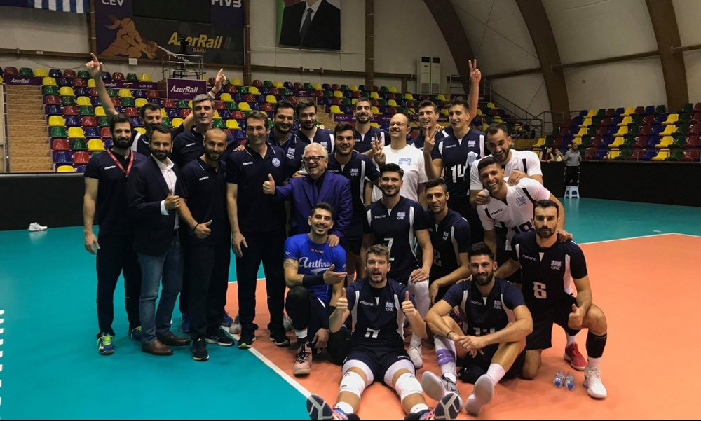 Αζερμπαϊτζάν-Ελλάδα 2-3: Στην τελική φάση του Ευρωπαϊκού Πρωταθλήματος η Εθνική ανδρών