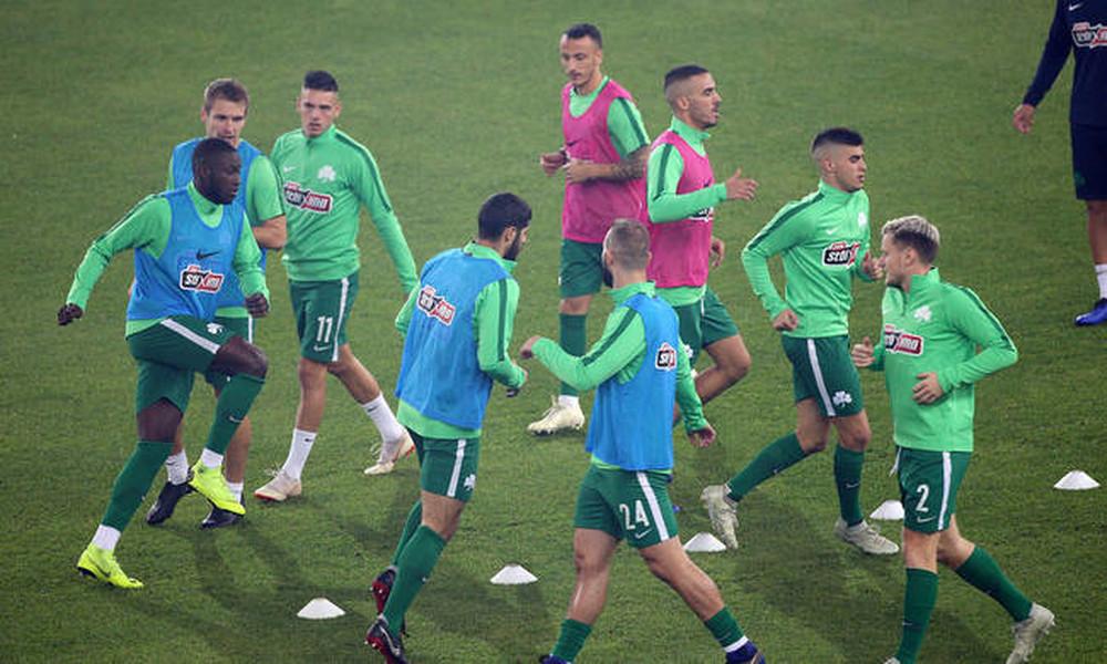 Ολυμπιακός-Παναθηναϊκός: Η «πράσινη» προθέρμανση σε εικόνες (photos)