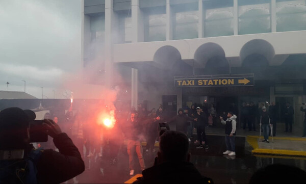 Παναθηναϊκός ΟΠΑΠ: Υποδοχή από οπαδούς στο «Νίκος Καζαντζάκης» (videos)