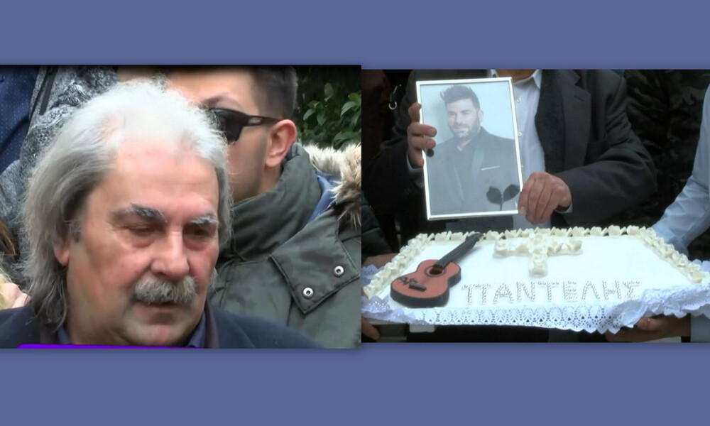 Συντετριμμένος ο πατέρας του Παντελίδη στο μνημόσυνο: «Τρία χρόνια με κλάματα…»
