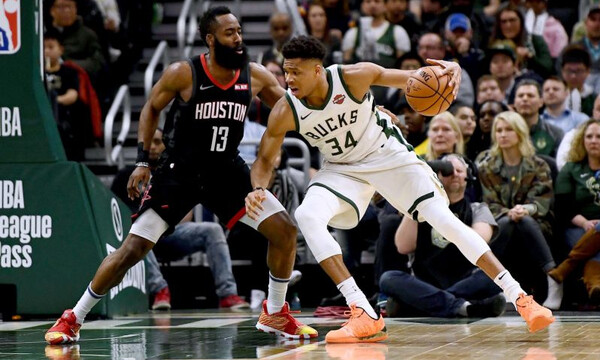 NBA: Ο MVP Giannis νίκησε τον Χάρντεν (photos+videos)