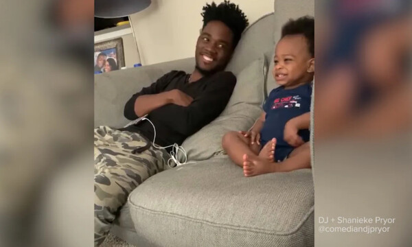 Το βίντεο που έγινε viral! Μπαμπάς κουβεντιάζει με τον μόλις 18 μηνών γιο του (vid)