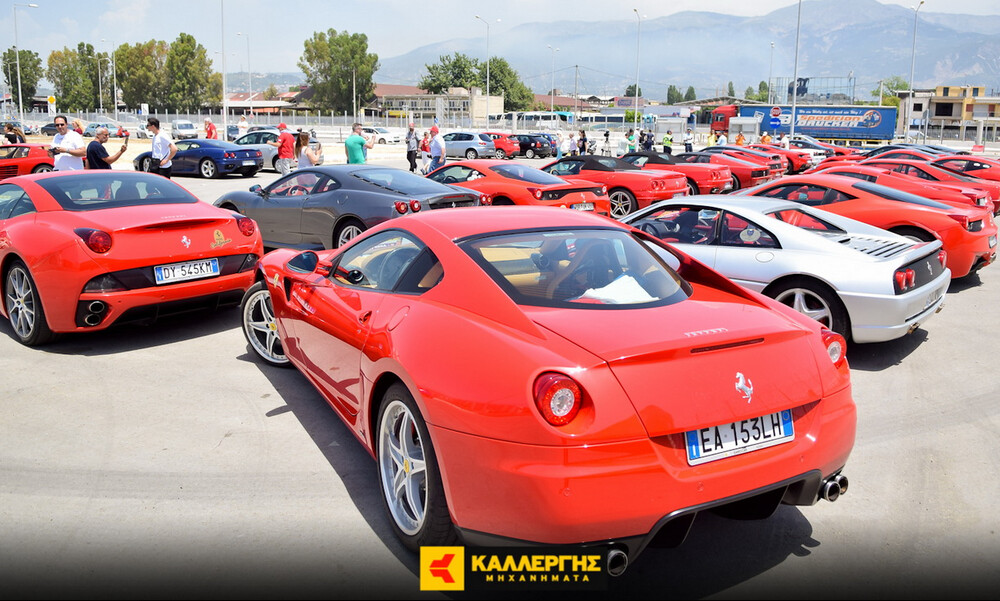 «Κοκκίνησε» η Πάτρα από τις πανέμορφες Ferrari (photos)