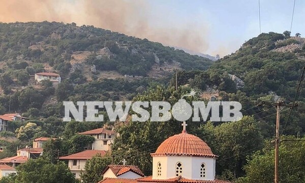 Φωτιά ΤΩΡΑ: Αγωνία στην Εύβοια - Περικύκλωσε και δεύτερο χωριό η μεγάλη πυρκαγιά (pics+vid)