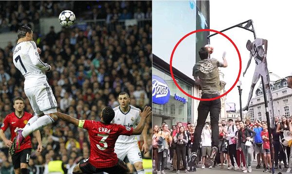 Cristiano Ronaldo header challenge: Μπορείς να πηδήξεις κι εσύ τόσο ψηλά; (video)