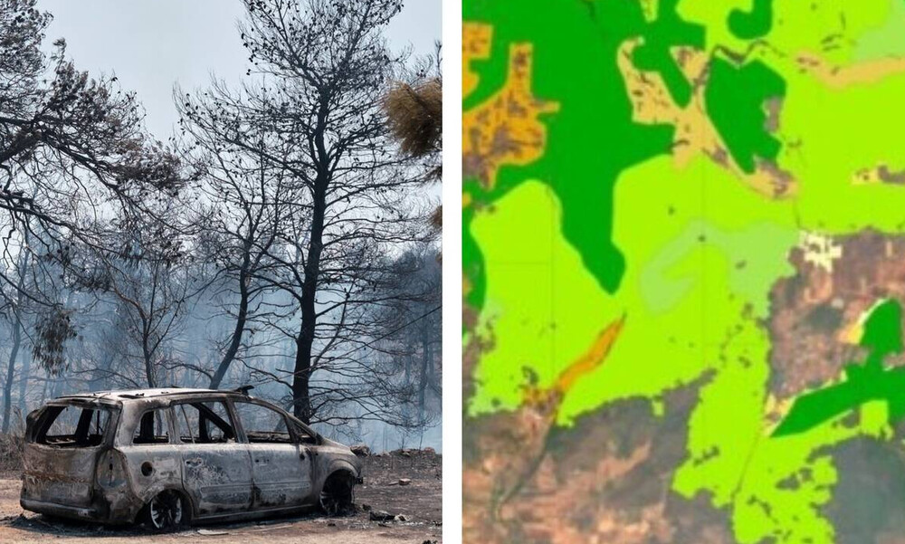 Η Εύβοια έγινε στάχτη: Ο «μαύρος» χάρτης της οικολογικής καταστροφής – Όλες οι καμένες εκτάσεις