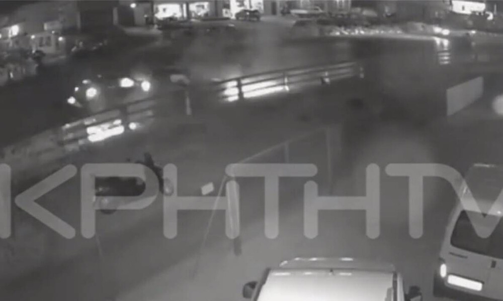 Καρέ - καρέ το θανατηφόρο τροχαίο στο Ηράκλειο - Σκληρές εικόνες (vid)