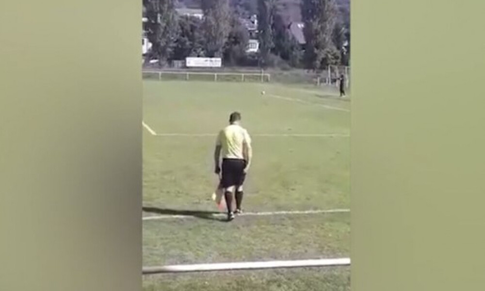 Χαμός με τον μεθυσμένο επόπτη: Τύφλα στο μεθύσι την ώρα του αγώνα! (video)