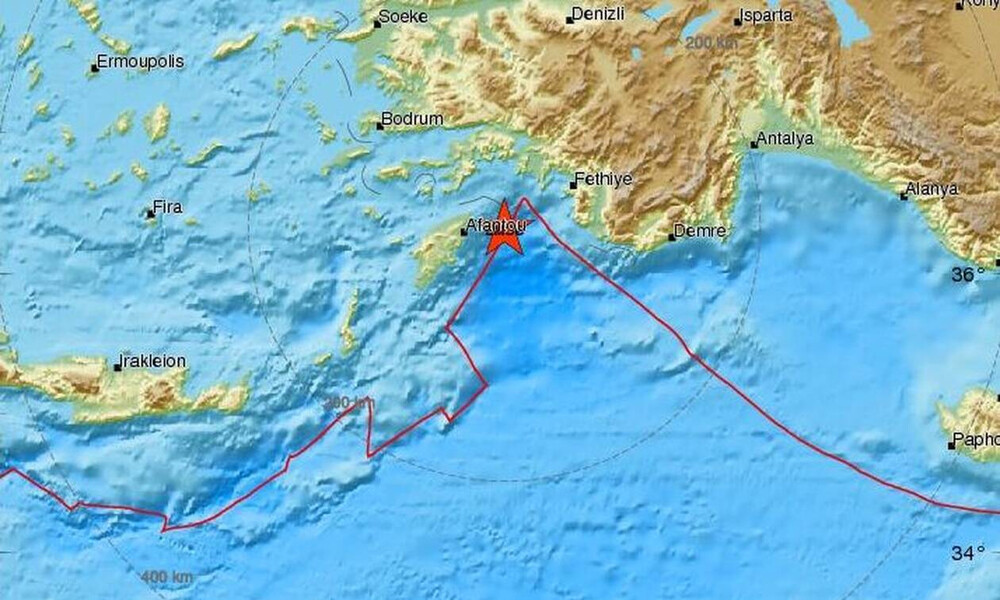 Σεισμός ΤΩΡΑ στη Ρόδο - Αισθητός σε πολλές περιοχές