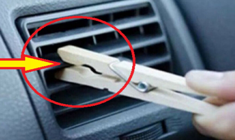 Τρομερό κόλπο: Τι θα γίνει αν βάλετε μανταλάκι στο AC του αυτοκινήτου;