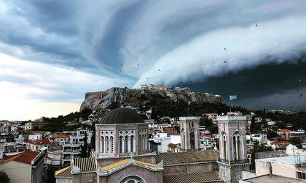 Shelf cloud: To σπάνιο φαινόμενο που «κατάπιε» την Αττική πριν από την απρόβλεπτη καταιγίδα (pics)