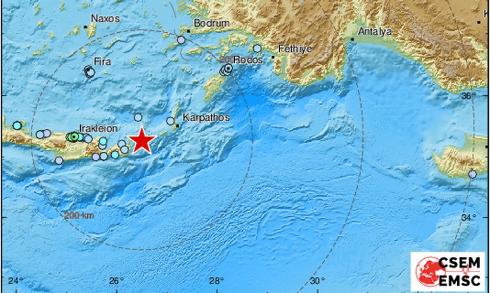 Σεισμός: Ισχυρή δόνηση ταρακούνησε την Κρήτη