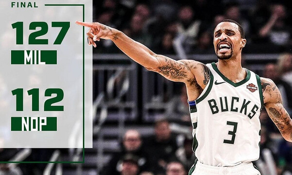 NBA: «Καυτοί» Μπακς και χωρίς Γιάννη (video+photos)