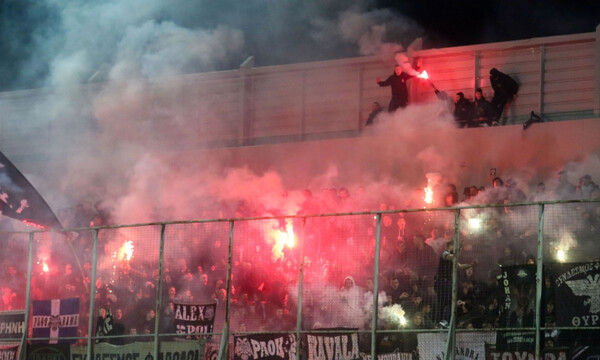 Στα κάγκελα ο κόσμος του ΠΑΟΚ: Γιούχα και αποδοκιμασίες στα Πηγάδια (photos)