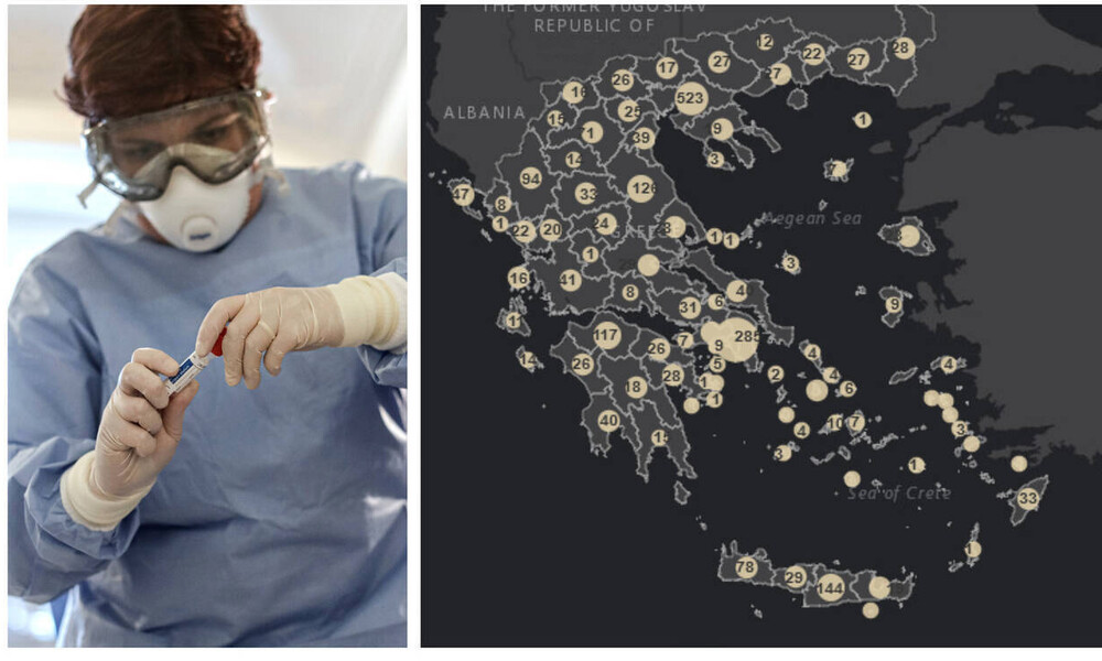 Κορονοϊός: Πόσοι έχουν τα συμπτώματα στην Ελλάδα – Δείτε αναλυτικούς χάρτες