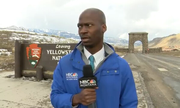 Τρελό γέλιο! Δημοσιογράφος τα... έπαιξε μόλις είδε βίσονα και έγινε viral (videos)