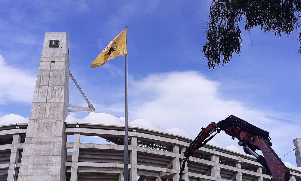 ΑΕΚ: «Η πρώτη πλάκα, τα πρώτα σίδερα» (photo)