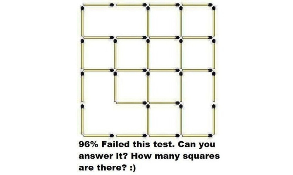 Τρελαίνει το ίντερνετ ο γρίφος! Πόσα τετράγωνα βλέπετε; Μόνο το 4% απαντά σωστά! (video)