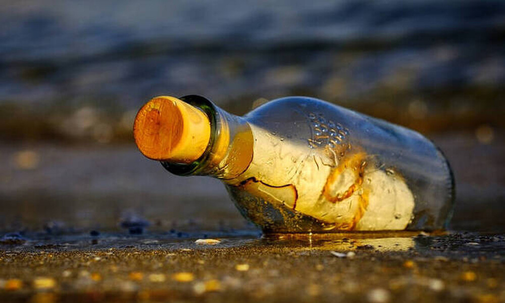 Μήνυμα αγάπης και… καραντίνας βρέθηκε σε μπουκάλι - Ταξίδεψε από τη Μυτιλήνη στη Σκιάθο (pics)