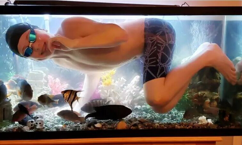 Του έλειψε το κολύμπι - Δεν υπάρχει αυτό που έκανε (video)